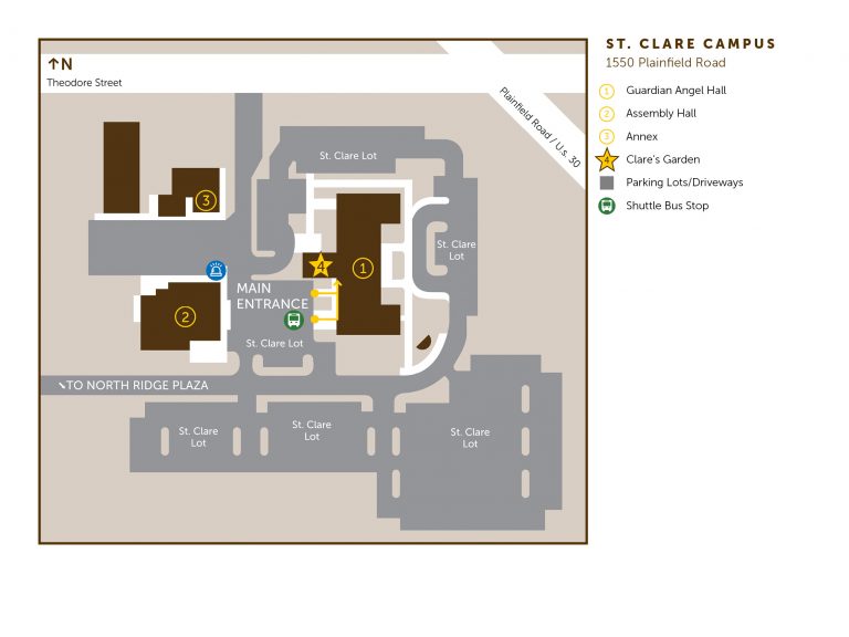 map of quest food on the usf st clare campus